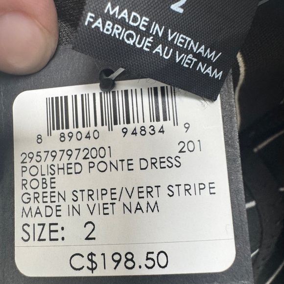 Club Monaco Stripe Ponte Knit Maxi Dress - Picture 7 of 13